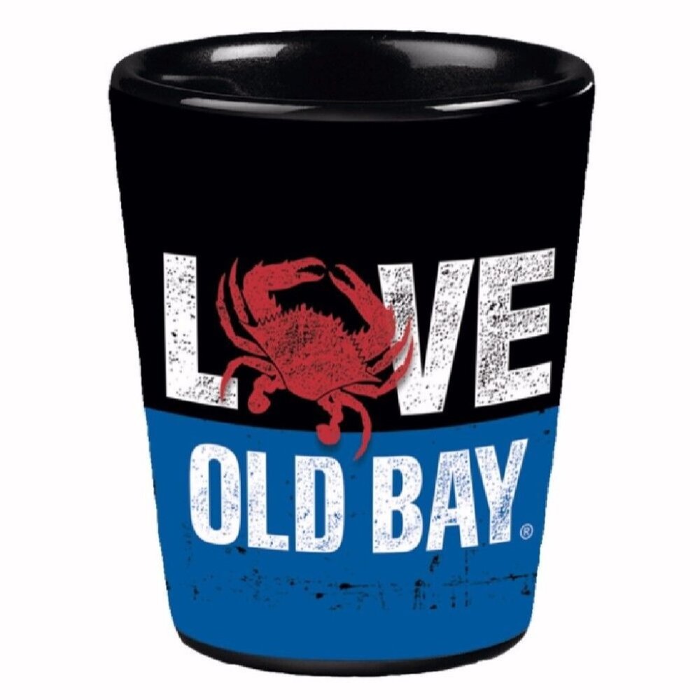 Love Old Bay Shot Glass - NEW Fast Shipping
